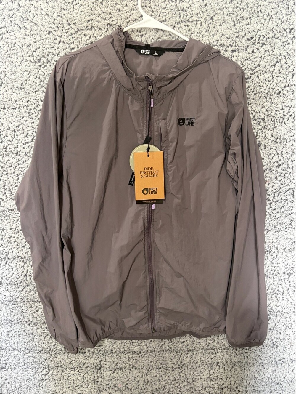Picture Organic Scale Printed JKT Women's Jacket B Excalibur Gray Size Large NWT
